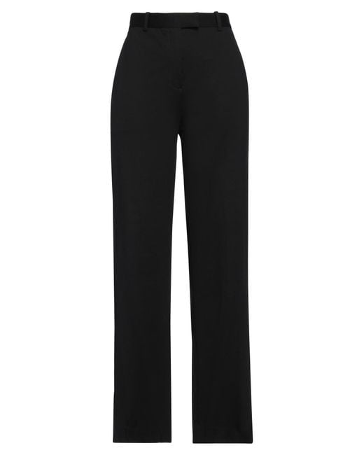 Circolo 1901 Black Wide-Leg Jersey Drawstring Pants