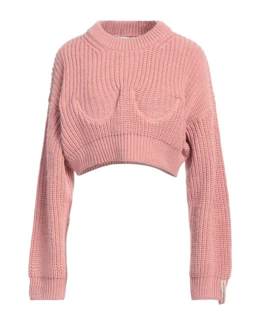 Mar De Margaritas Pink Sweater Acrylic, Wool, Polyester
