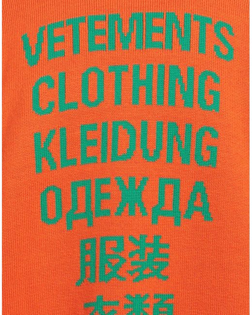 Vetements Pullover in Orange für Herren