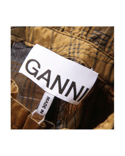 Ganni Brown Hemd