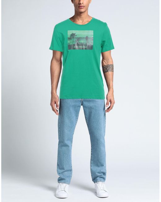 Bikkembergs Green T-shirt for men