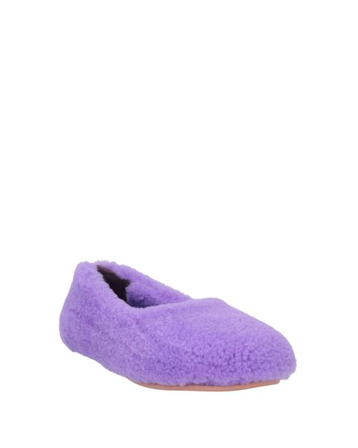AMINA MUADDI Purple Loafer