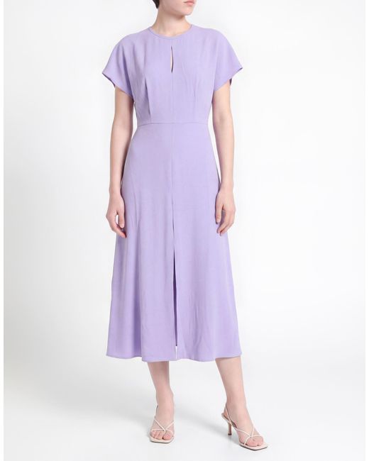 Boss Purple Midi Dress Acetate, Viscose