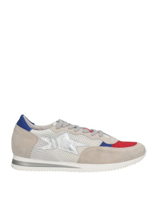 SEQUEL by ISHIKAWA White Sneakers Soft Leather, Textile Fibers