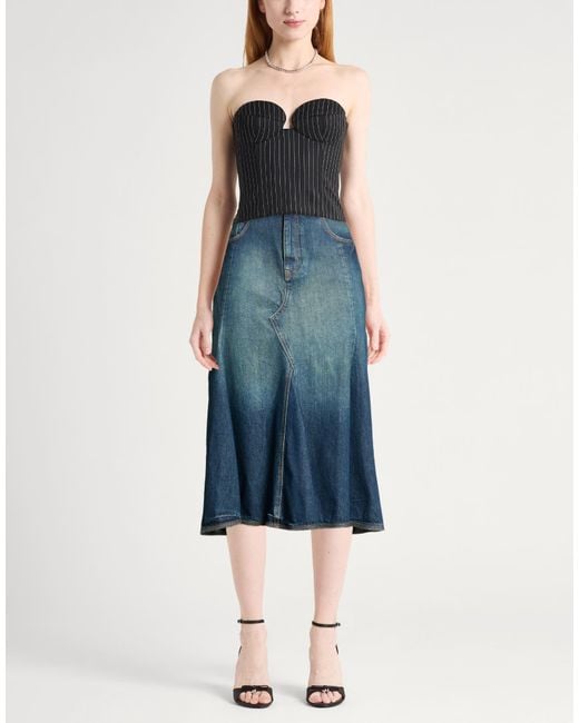 Marc Jacobs Blue Denim Skirt Cotton