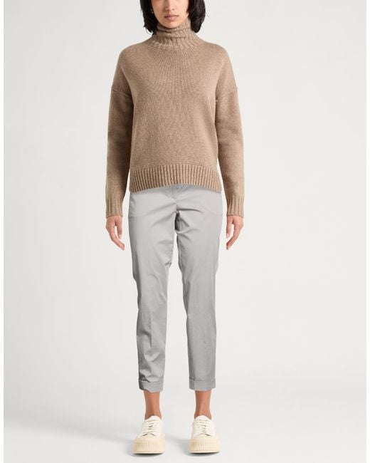 Peserico Gray Pants Cotton, Elastane