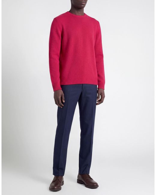 OSBORNE Red Sweater Wool for men