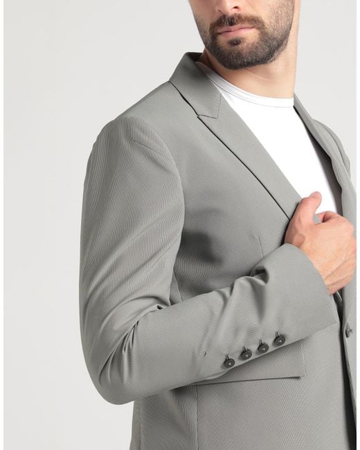 SAPIO Gray Blazer Polyester for men