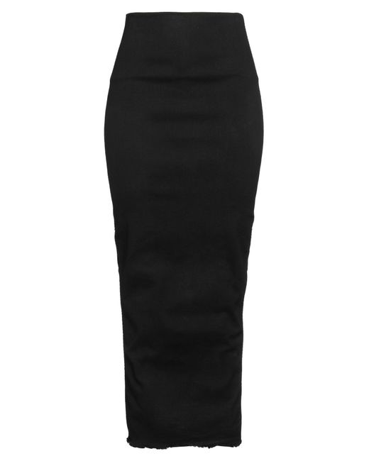 Rick Owens Black Denim Skirt
