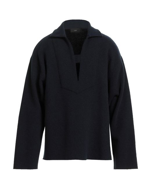 Alanui Blue Sweater Virgin Wool for men
