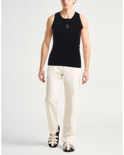 McQueen Black Tank Top for men