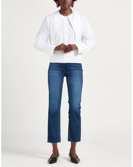 PAIGE Blue Jeans Cotton, Polyester, Elastane