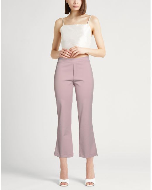 Herno Pink Pants Viscose, Polyamide, Polyurethane