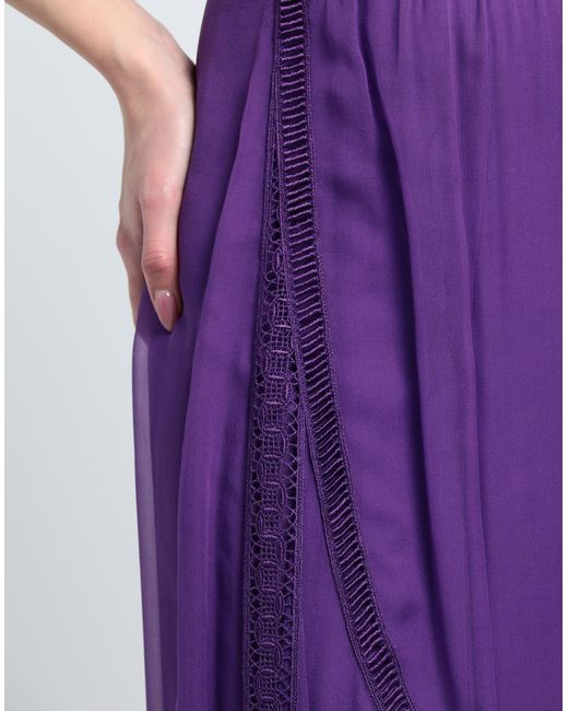 Alberta Ferretti Purple Maxi Skirt