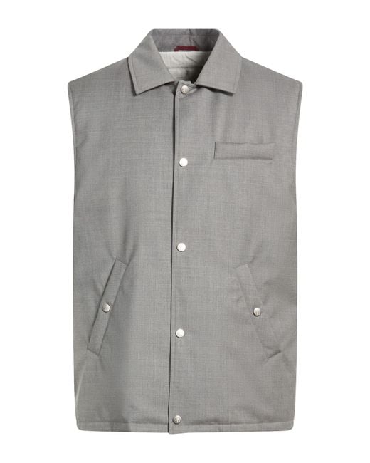 Brunello Cucinelli Gray Vests for men
