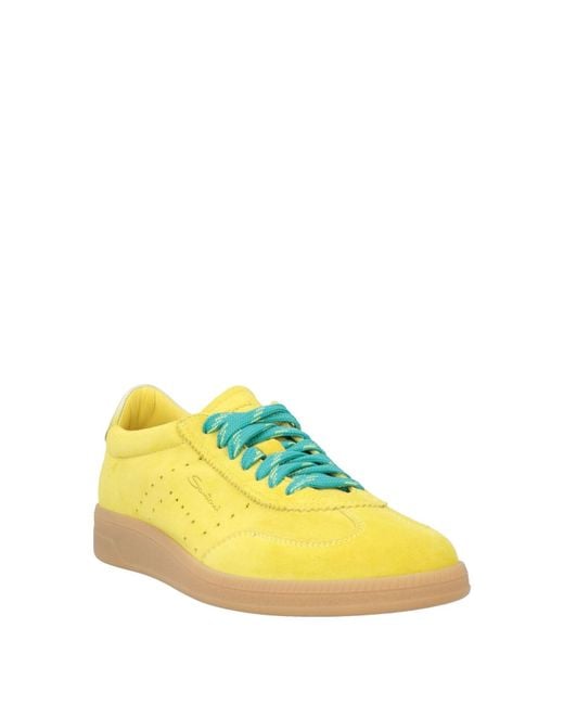 Santoni Yellow Sneakers