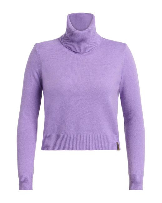 GAUDI Purple Jeans Lilac Turtleneck Polyamide, Viscose, Wool, Cashmere