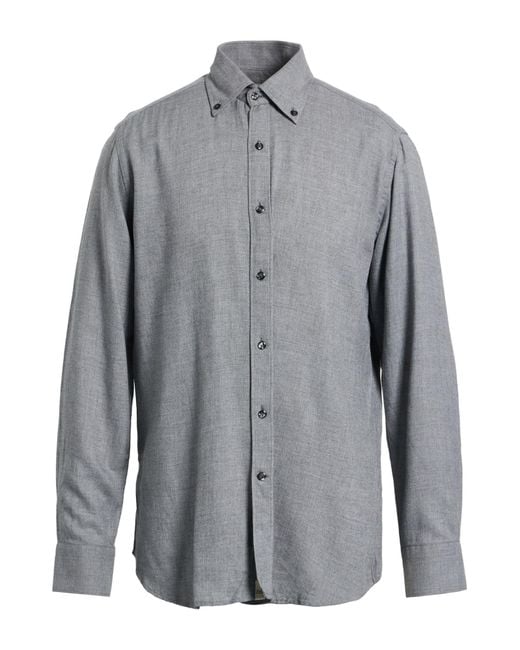 Tintoria Mattei 954 Gray Shirt for men