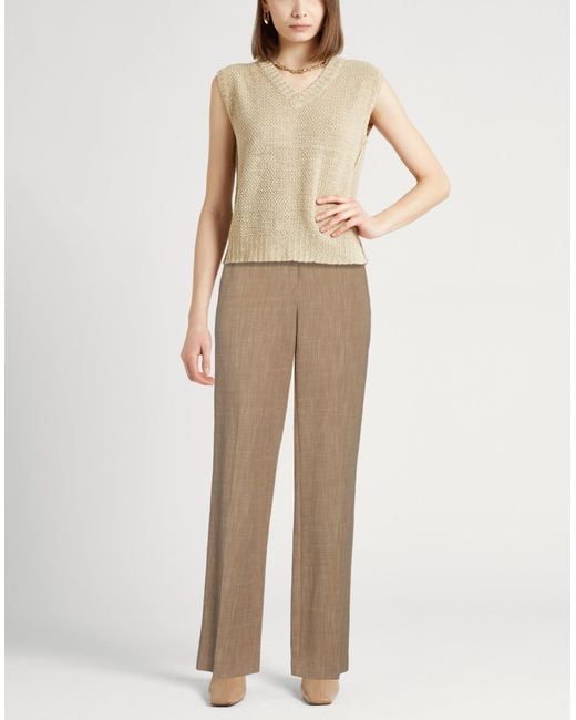 Etro Natural Pants Viscose, Polyester