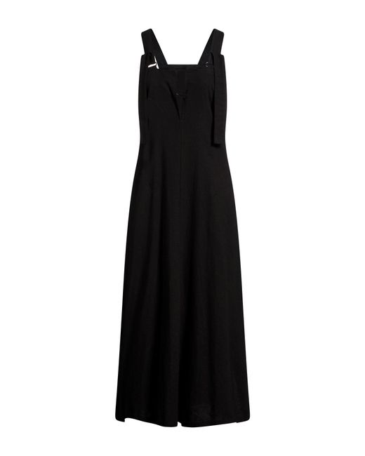 Y's Yohji Yamamoto Black Midi Dress