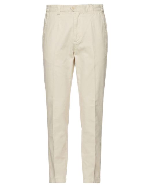 Briglia 1949 Natural Dnm Ivory Pants Cotton for men