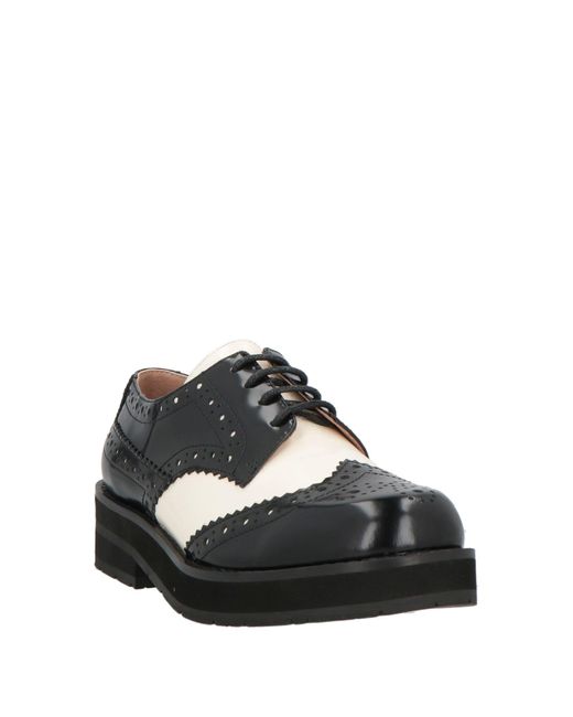 Bibi Lou Black Lace-Up Shoes