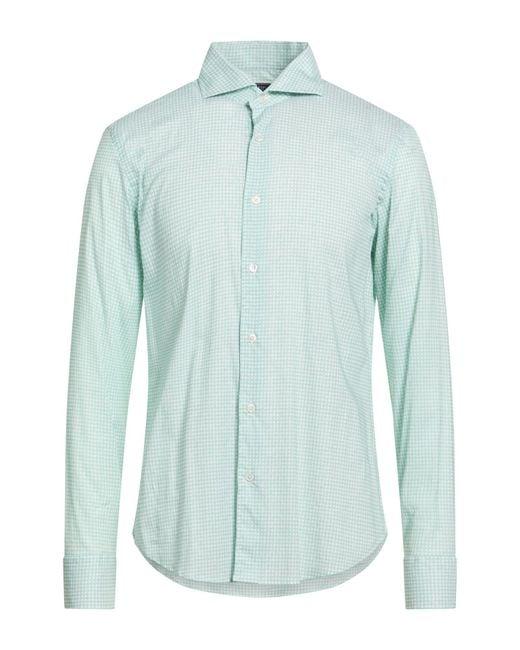 Fedeli Blue Light Shirt Cotton, Elastane for men