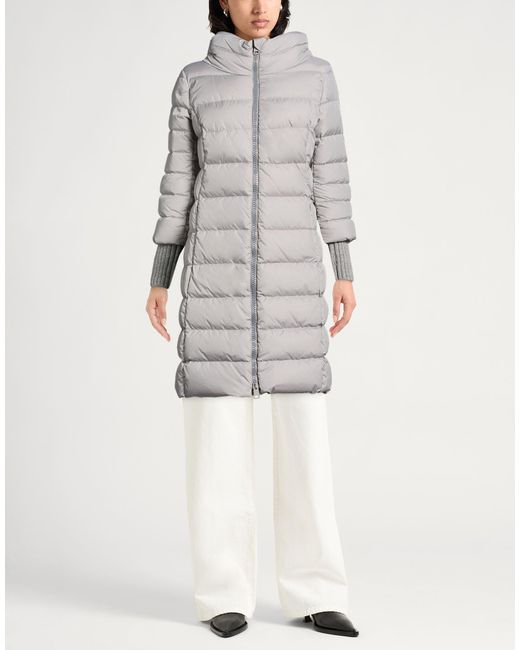 Herno Gray Puffer Polyamide, Wool, Elastane
