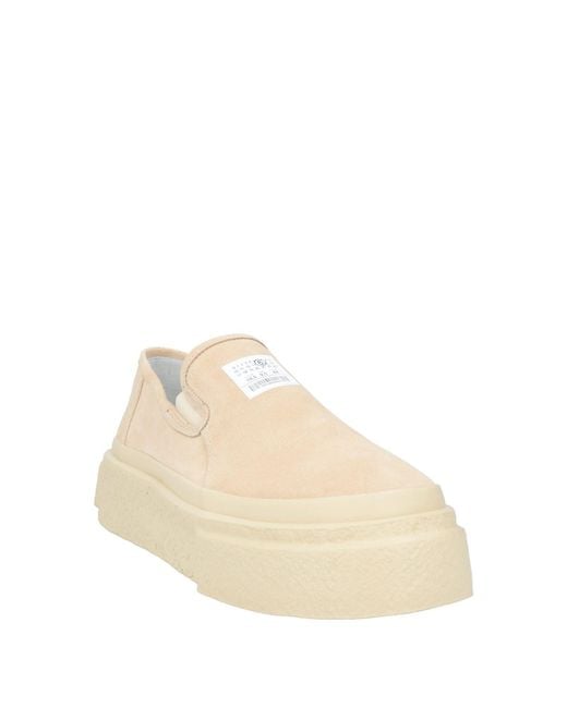 MM6 by Maison Margiela Natural Sneakers Leather for men