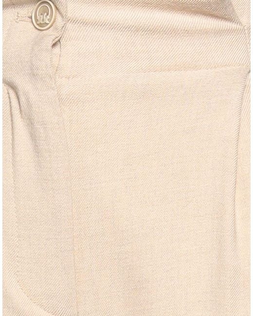 Pinko Natural Pants Viscose, Wool, Elastane