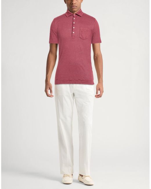 Polo Massimo Alba de hombre de color Pink