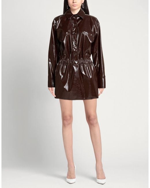 A PAPER KID Brown Mini Dress