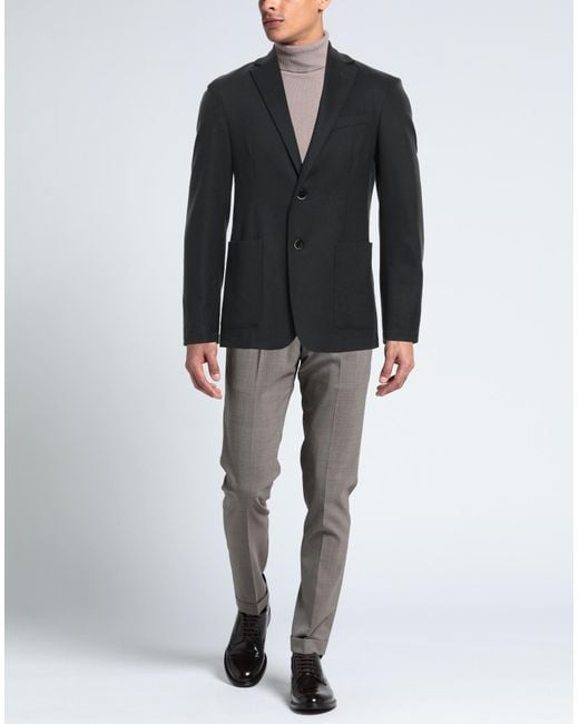 Barena Black Lead Blazer Virgin Wool, Elastane for men
