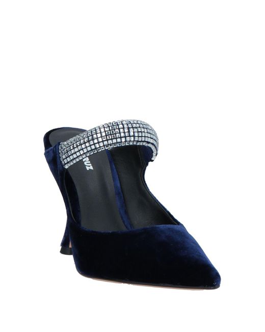 Lola Cruz Blue Mules & Clogs