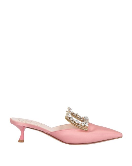 Roger Vivier Pink Mules & Clogs