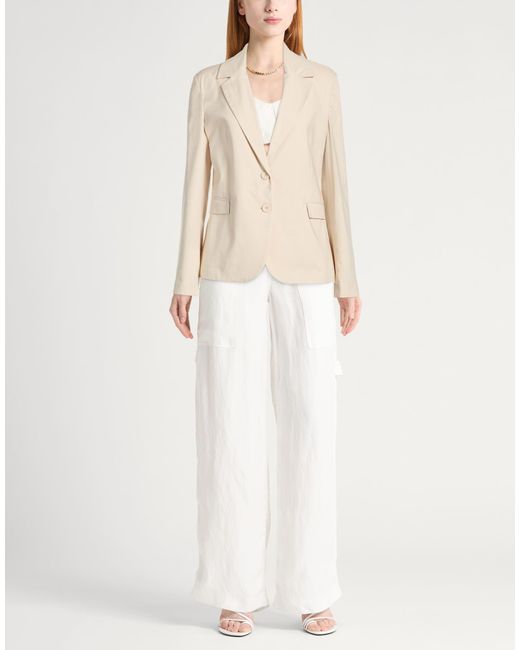Kontatto Natural Ivory Blazer Cotton, Nylon, Elastane