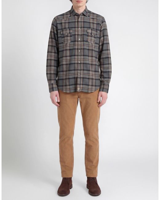 Sonrisa Gray Shirt Cotton, Elastane for men