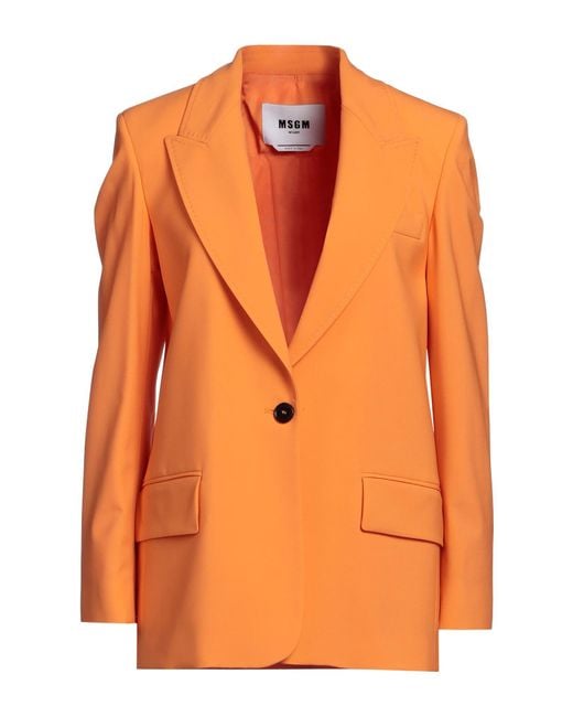 MSGM Orange Blazer