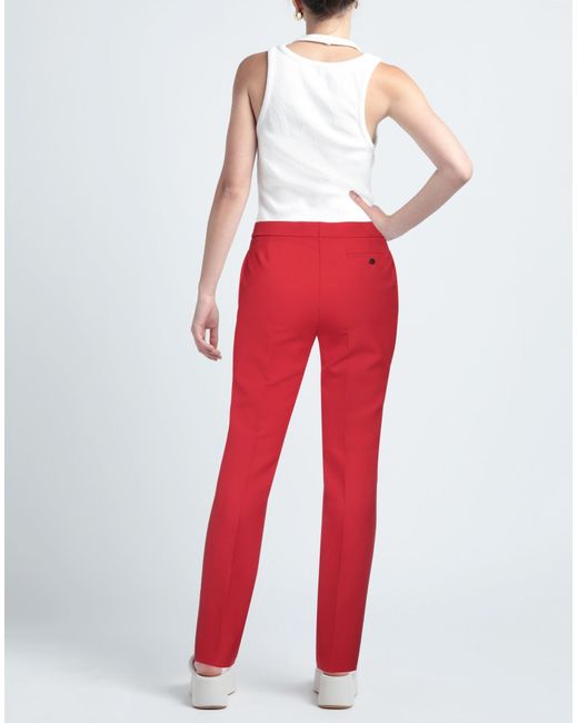 Pantalon Ferragamo en coloris Red