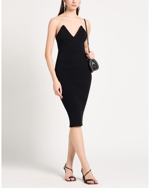 Coperni Blue Midi Dress Viscose, Polyester, Polyamide, Elastane