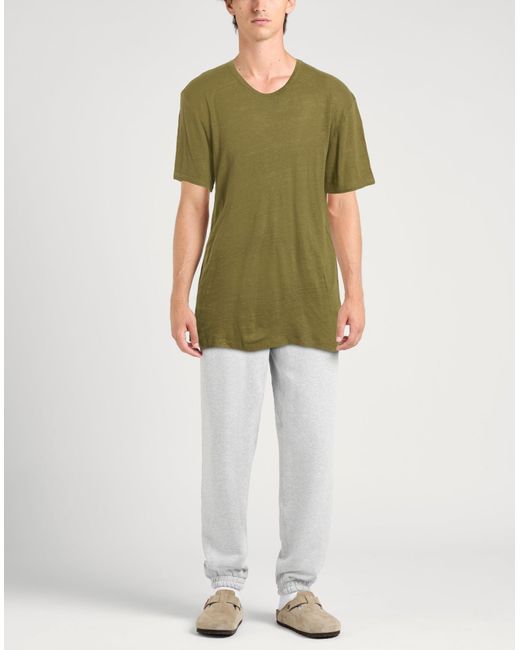 Officine Generale Green T-Shirt for men