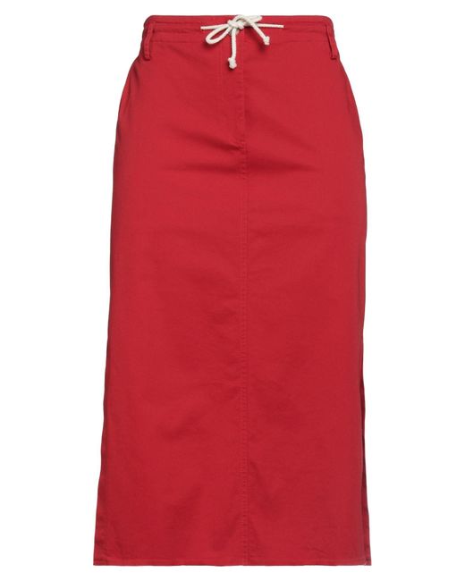 Dixie Red Midi Skirt