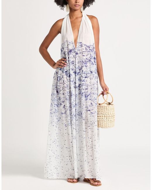 Genny White Maxi Dress Cotton