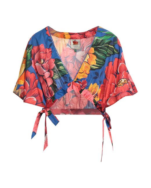 Farm Rio Red Bright Top Cotton