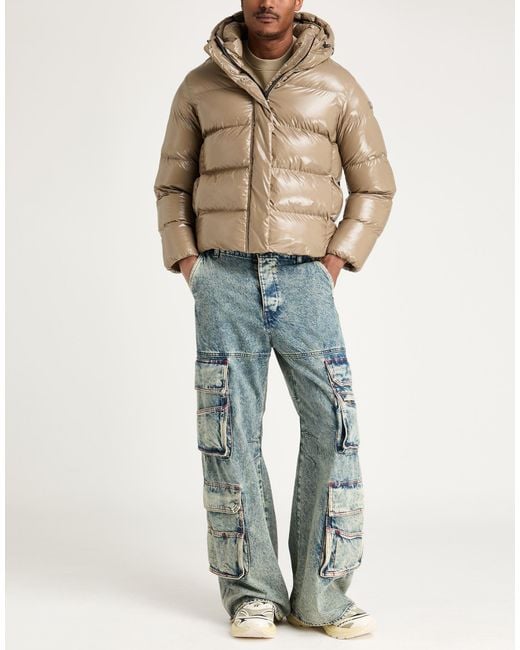 Napapijri Natural Khaki Puffer Polyamide for men