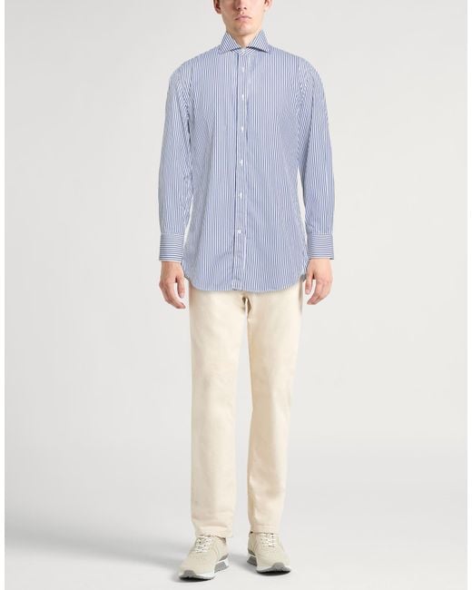 Brunello Cucinelli Blue Shirts for men