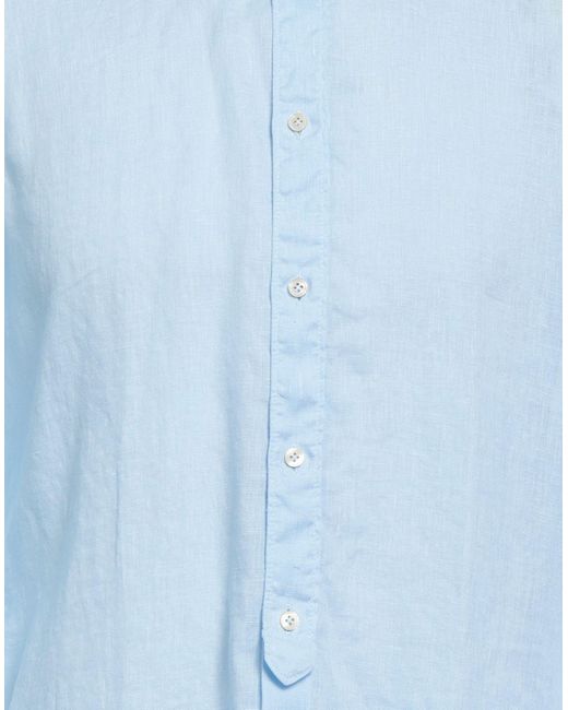 Tintoria Mattei 954 Blue Sky Shirt Linen for men