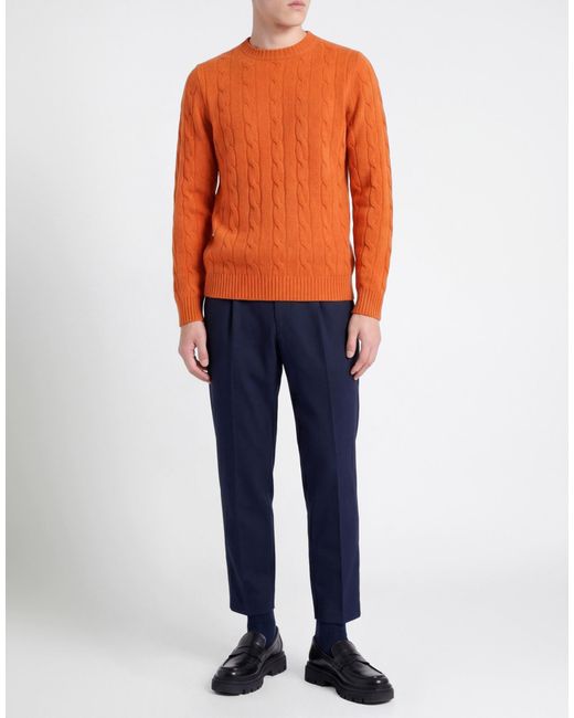 Messagerie Orange Sweater Virgin Wool for men