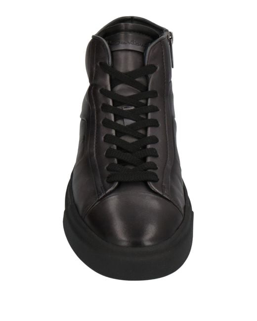 Santoni Black Sneakers for men