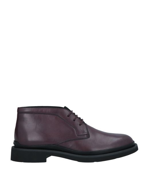 Tod's Purple Ankle Boots for men